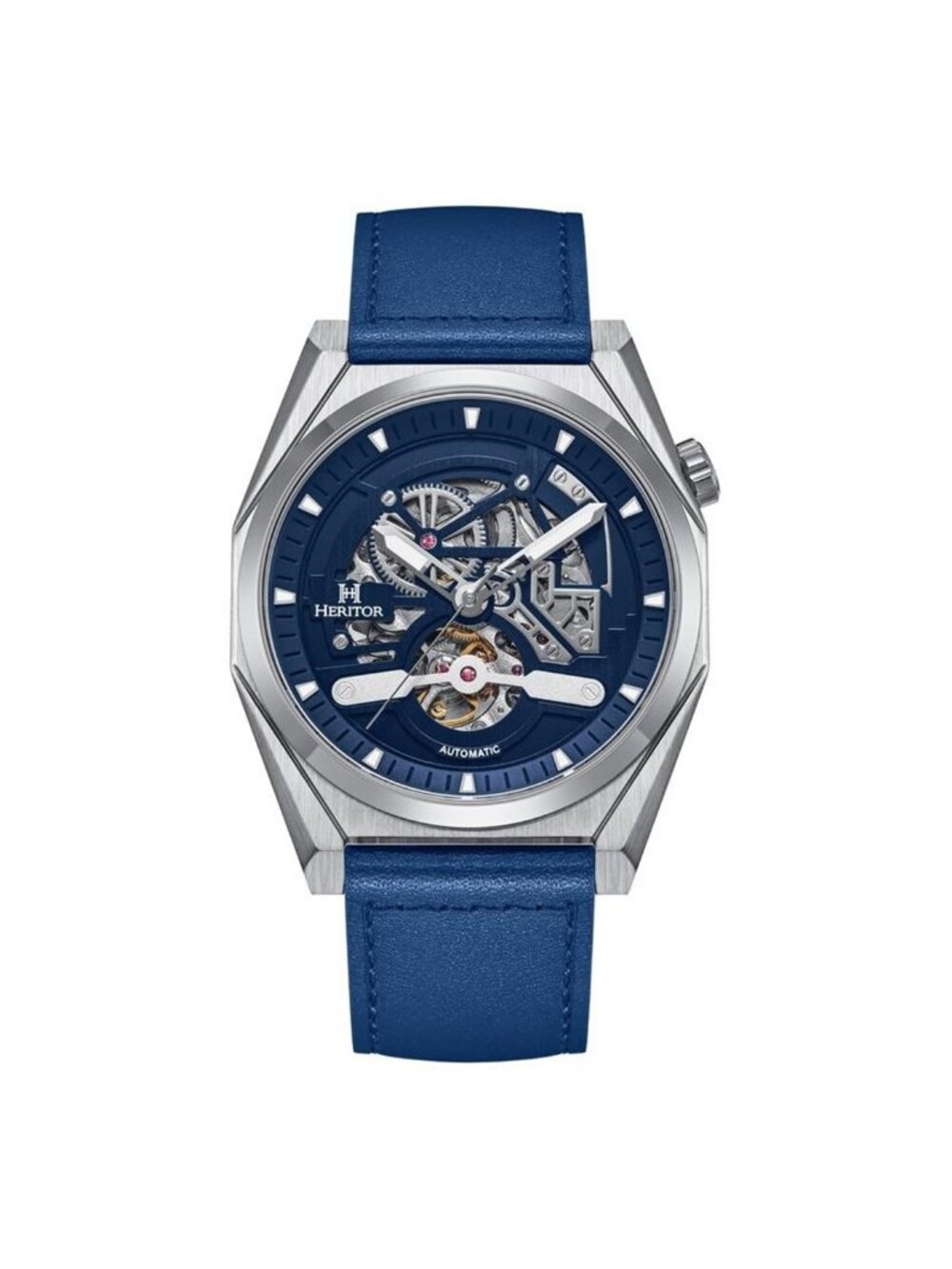 NWT Heritor Amadeus Automatic Blue Dial Men's Watch